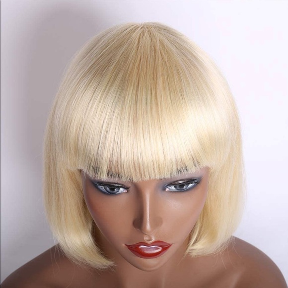 613 Blond Wig 100% Remy Human Hair 12” - Picture 8 of 8